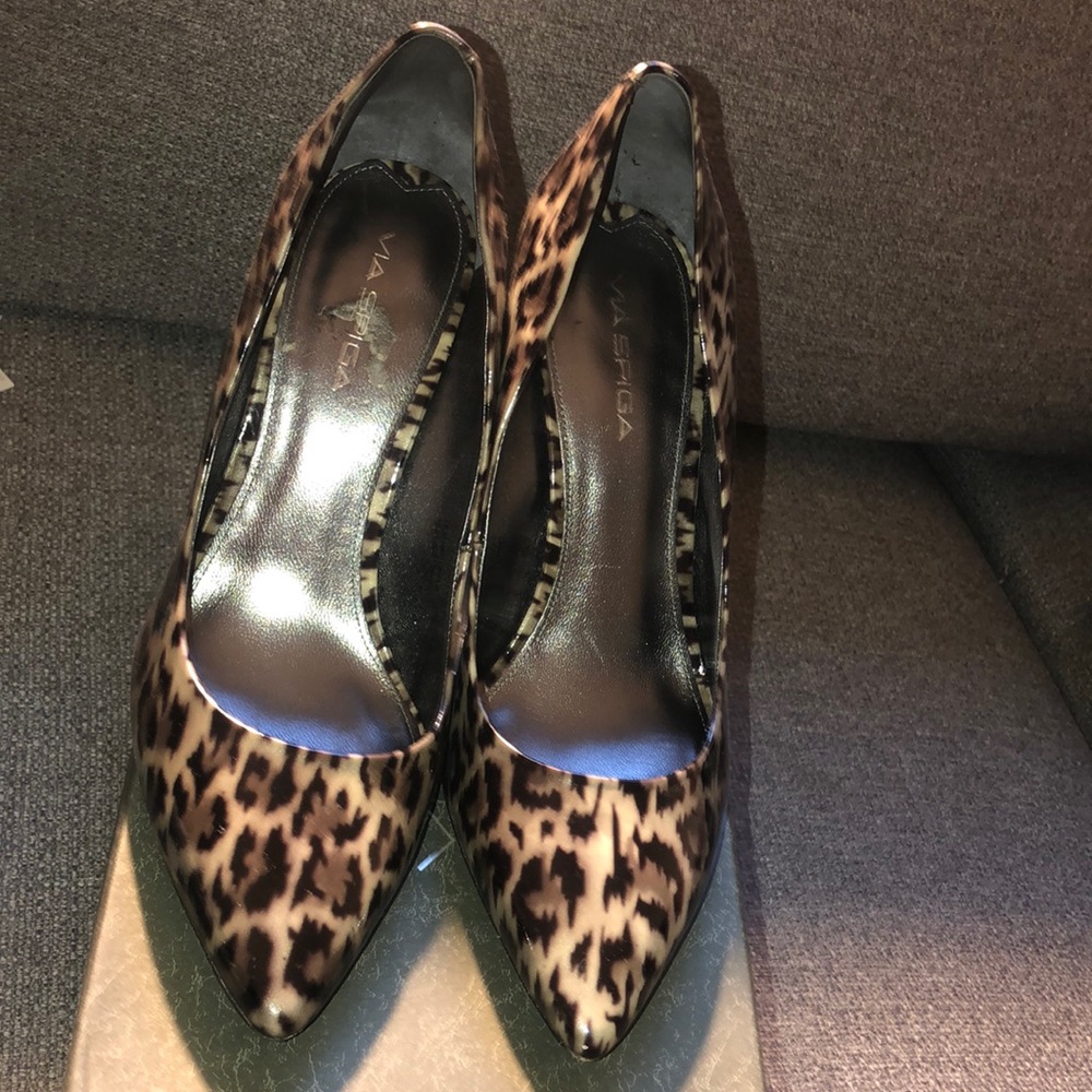 Via Spiga Leopard print heels